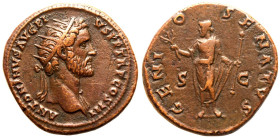 Antoninus Pius Æ Dupondius