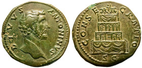 Divus Antoninus Pius Æ Sestertius