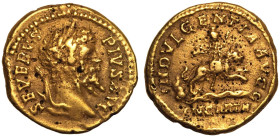 Septimius Severus Æ/AV Fourrée Aureus
