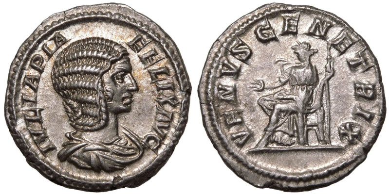 ROMAN EMPIRE. Julia Domna (mother of Caracalla). 
Silver Denarius, AD 211-217. ...