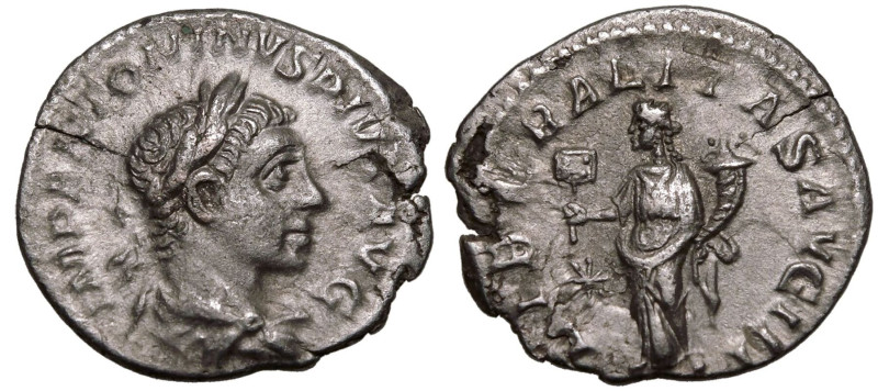 ROMAN EMPIRE. Elagabalus. 
Silver Denarius, AD 218-222. Rome. 
Obv: IMP ANTONI...