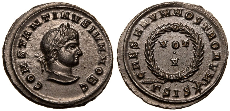 ROMAN EMPIRE. Constantine II (Caesar). 
Billon Nummus, AD 320-321. Siscia. 
Ob...