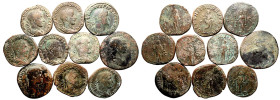 Various Emperors Æ 10 x Sestertii