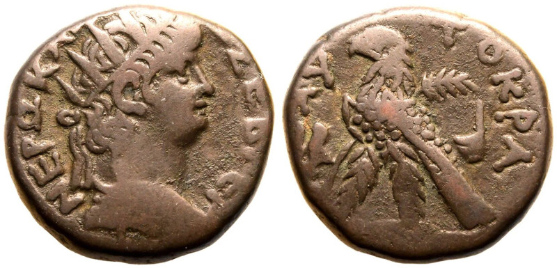 ROMAN PROVINCIAL. EGYPT, ALEXANDRIA. Nero. 
Billon Tetradrachm, dated year 12 =...