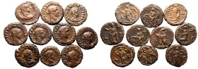 Egypt, Alexandria, Various Emperors BI/Potin 10 x Tetradrachms