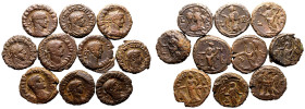 Egypt, Alexandria, Various Emperors BI/Potin 10 x Tetradrachms
