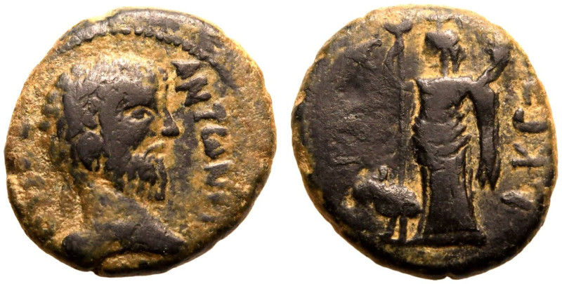 ROMAN PROVINCIAL. JUDAEA, GAZA. Marcus Aurelius. 
Bronze AE20, dated CY 224 = A...
