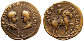 Thrace, Mesembria, Philip I and Otacilia Severa Æ26