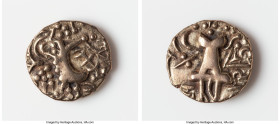 INDIA. Post-Kushan (Jammu and Kashmir). Kidarite Successors. Yasovarman. Ca. 5th Century AD. Debased AV dinar (21mm, 7.70 gm, 12h). VF. Abstract Kusha...