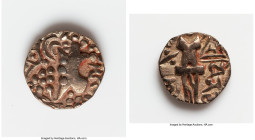 INDIA. Post-Kushan (Jammu and Kashmir). Kidarite Successors. Vinayaditya. Ca. late 5th Century AD. Debased AV dinar (20mm, 7.86 gm, 11h). Choice Fine....