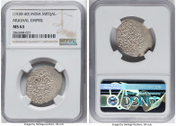 Mughal Empire. Nasir al-Din Muhammad Humayun silver Mitqal ND (1530-1540) MS63 NGC, Agra mint. Kalima in circular border. Areas of a flat strike, whic...