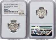 Mughal Empire. Jahangir Rupee AH 1036 Year 21 (1631) MS66 NGC, Surat mint, KM148.1, Hull-1518. Month Bahman. A brilliant representative of a seldom-en...