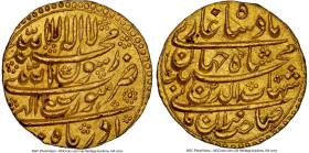 Mughal Empire. Shah Jahan gold Mohur AH 1038 Year 2 (1628/1629) MS64 NGC, Surat mint (likely), KM255.6. Some deposits in the crevices of the raised de...
