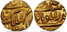 Hyderabad. Afzal-ad-Daula gold 1/4 Mohur ND (AH 1273-1285) MS65 NGC, KM-Unl, Fr-1152. Gem throughout, with flawless technical features and a brilliant...