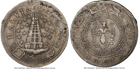 British India. Madras Presidency 1/2 Pagoda ND (1808-1811) XF40 NGC, KM353, Prid-169. Large English letters variety. Moderately handled yet still reta...