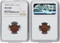 British India. Victoria 1/12 Anna 1876-(c) MS64 Red and Brown NGC, Calcutta mint, KM465. HID09801242017 © 2024 Heritage Auctions | All Rights Reserved...