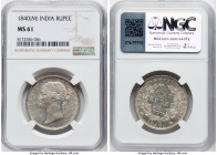 British India. Victoria Rupee 1840-(m) MS61 NGC, Madras mint, KM457.5, S&W-2.25. HID09801242017 © 2024 Heritage Auctions | All Rights Reserved www.HA....