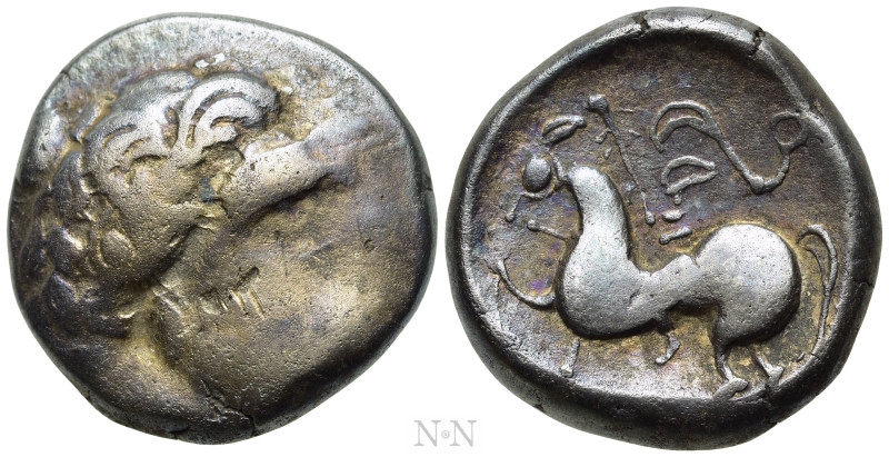 EASTERN EUROPE. Imitations of Philip II of Macedon (2nd century BC). Tetradrachm...