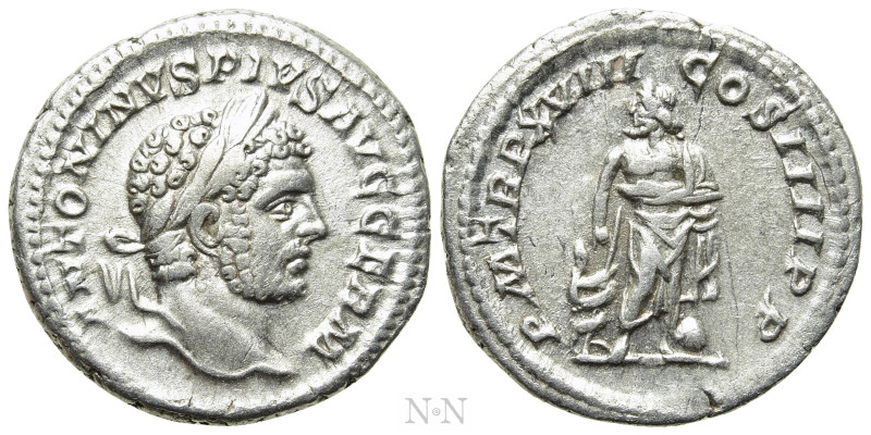 CARACALLA (198-217). Denarius. Rome. 

Obv: ANTONINVS PIVS AVG GERM. 
Laureat...
