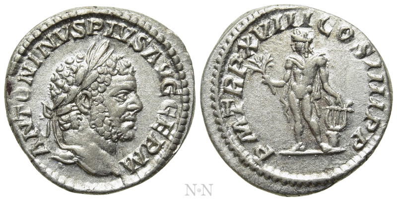 CARACALLA (198-217). Denarius. Rome. 

Obv: ANTONINVS PIVS AVG GERM. 
Laureat...