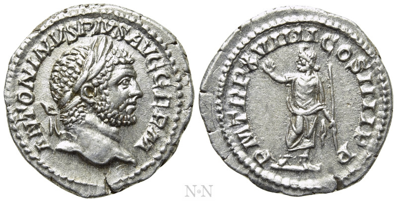CARACALLA (198-217). Denarius. Rome. 

Obv: ANTONINVS PIVS AVG GERM. 
Laureat...