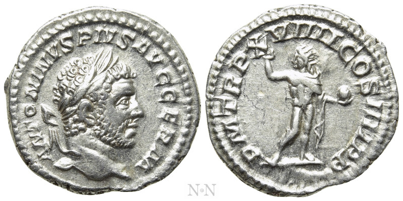 CARACALLA (198-217). Denarius. Rome. 

Obv: ANTONINVS PIVS AVG GERM. 
Laureat...