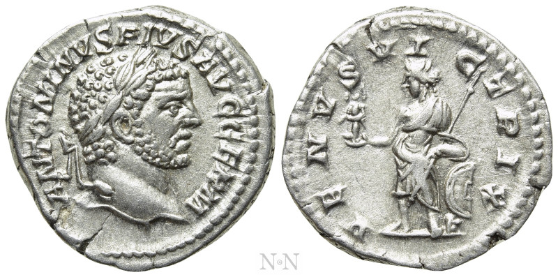 CARACALLA (198-217). Denarius. Rome. 

Obv: ANTONINVS PIVS AVG GERM. 
Laureat...