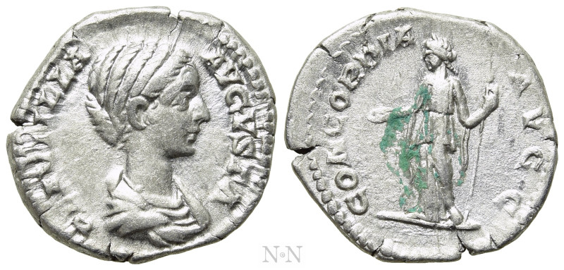 PLAUTILLA (Augusta, 202-205). Denarius. Rome. 

Obv: PLAVTILLA AVGVSTA. 
Drap...