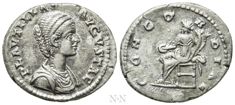 PLAUTILLA (Augusta, 202-205). Denarius. Laodicea ad Mare. 

Obv: PLAVTILLA AVG...