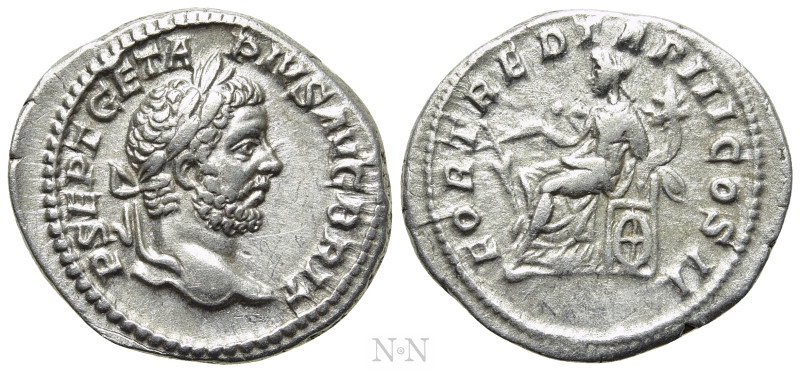 GETA (209-211). Denarius. Rome. 

Obv: P SEPT GETA PIVS AVG BRIT. 
Laureate a...