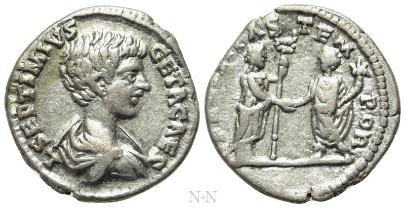 GETA (209-211). Denarius. Laodicea ad Mare. 

Obv: L SEPTIMIVS GETA CAES. 
Ba...