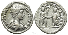 GETA (209-211). Denarius. Laodicea ad Mare