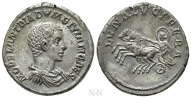 DIADUMENIAN (Caesar, 217-218). Fourrèe Denarius. Rome