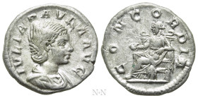 JULIA PAULA (Augusta, 219-220). Denarius. Rome