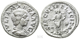 JULIA MAESA (Augusta, 218-224/5). Denarius. Rome