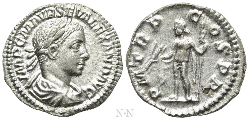 SEVERUS ALEXANDER (222-235). Denarius. Rome. 

Obv: IMP C M AVR SEV ALEXAND AV...