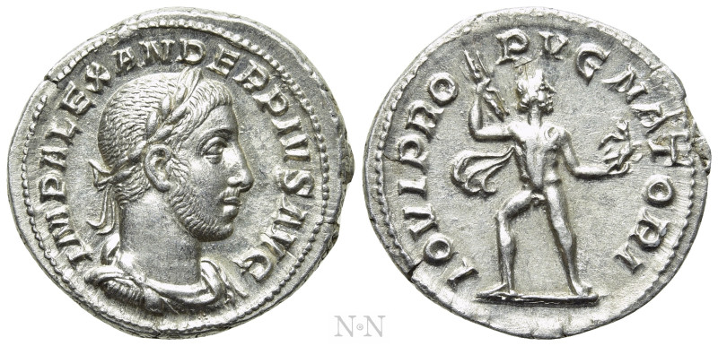 SEVERUS ALEXANDER (222-235). Denarius. Rome. 

Obv: IMP ALEXANDER PIVS AVG. 
...