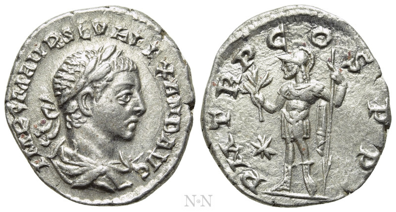 SEVERUS ALEXANDER (222-235). Denarius. Antioch. 

Obv: IMP C M AVR SEV ALEXAND...