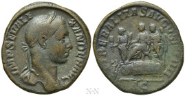 SEVERUS ALEXANDER (222-235). Sestertius. Rome