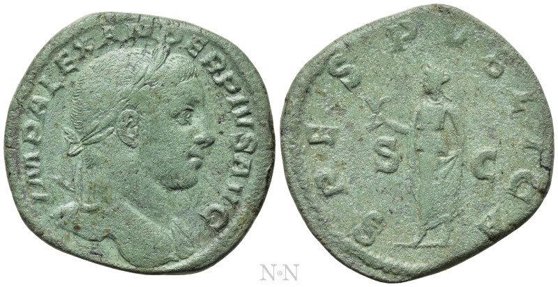 SEVERUS ALEXANDER (222-235). Sestertius. Rome. 

Obv: IMP ALEXANDER PIVS AVG. ...