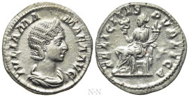 JULIA MAMAEA (Augusta, 222-235). Denarius. Rome