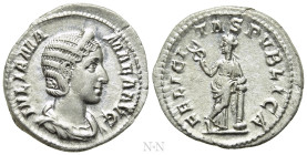 JULIA MAMAEA (Augusta, 222-235). Denarius. Rome