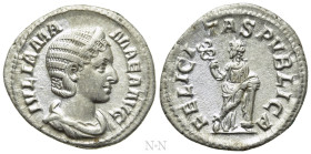 JULIA MAMAEA (Augusta, 222-235). Denarius. Rome