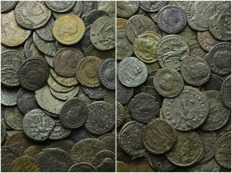 Circa 75 Roman Coins. 

Obv: .
Rev: .

. 

Condition: See picture.

Wei...