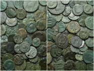 Circa 100 Late Roman Coins