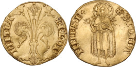 Firenze. Repubblica (Sec. XIII-1532). Fiorino d'oro IV serie, 1267-1303, simbolo trifoglio, maestro di zecca sconosciuto. D/ Il Giglio di Firenze con ...