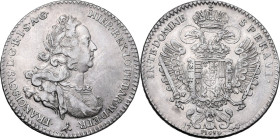 Firenze. Francesco I di Lorena (1708-1765). Francescone 1748. CNI 41; Gal. XIV, 1/3; MIR (Firenze) 362/1. AG. 27.29 g. 41 mm. R. Bel BB/SPL.