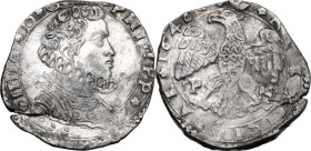 Messina. Filippo IV di Spagna (1621-1665). 4 tarì 1646 sigle IP MP, Giovanni del Pozzo e Mario Parisi maestri di zecca. Sp. 18/19; MIR (Sicilia) 355/1...