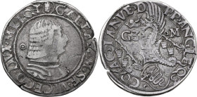 Milano. Galeazzo Maria Sforza (1468-1476). Testone. CNI 48/77; Crippa 6/A; MIR (Milano) 201/2. AG. 9.34 g. 28 mm. qBB/BB.