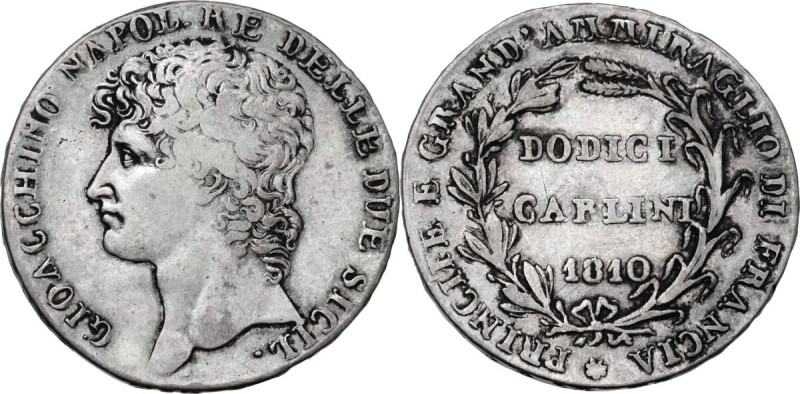 Napoli. Gioacchino Murat (1808-1815). 120 grana o piastra 1810. P/R 2; MIR (Napo...